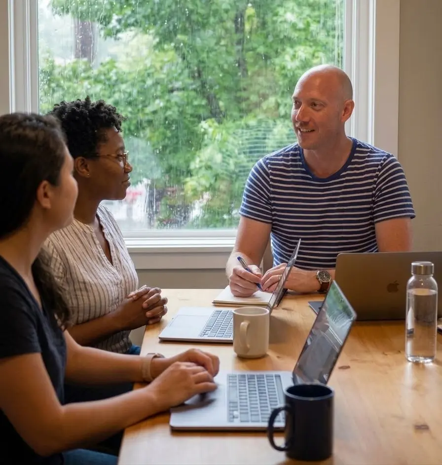 Portland SEO experts at Brilliance Northwest collaborating on client growth strategy